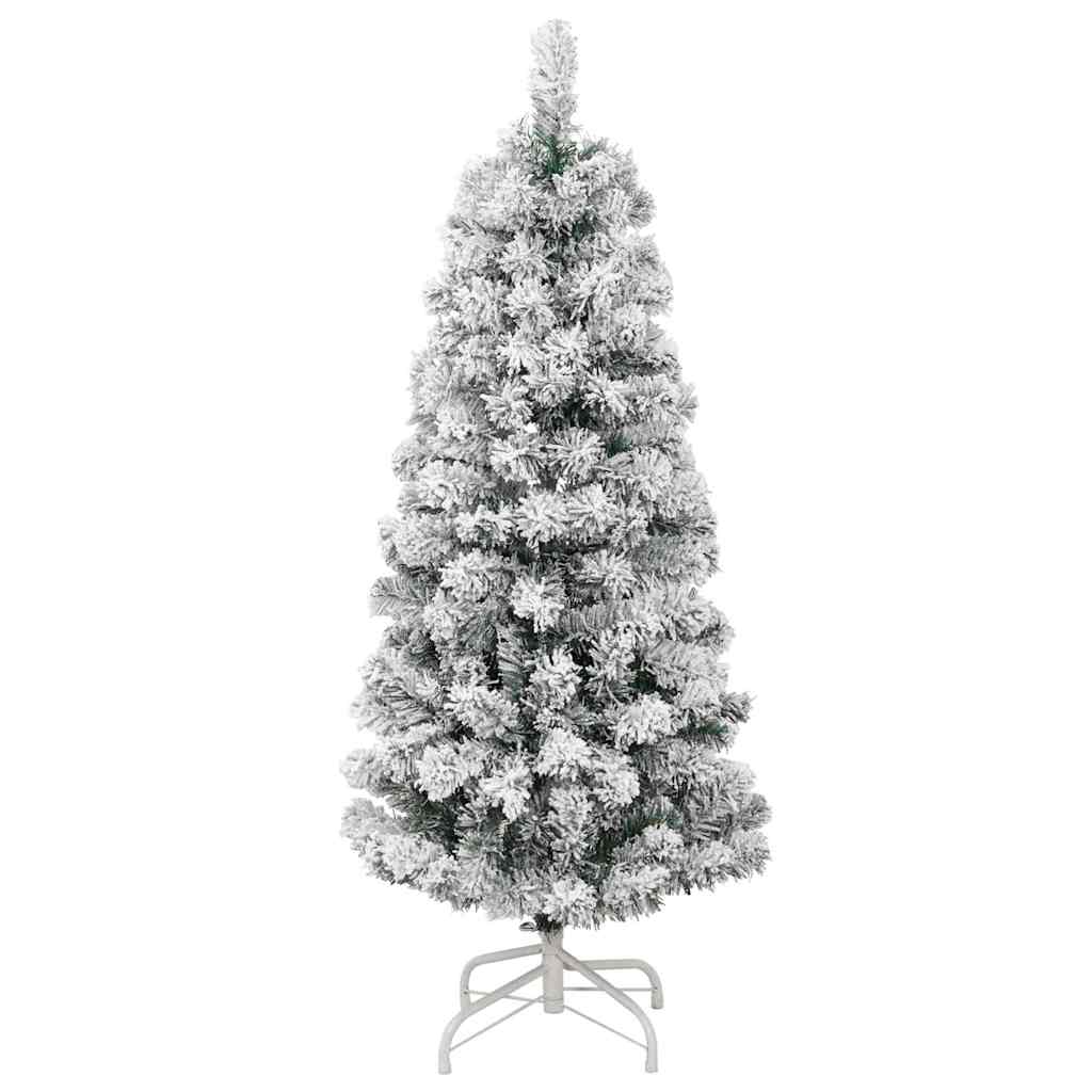Kunstmatige Inklapbare Kerstboom Groen en wit 120 cm PVC
