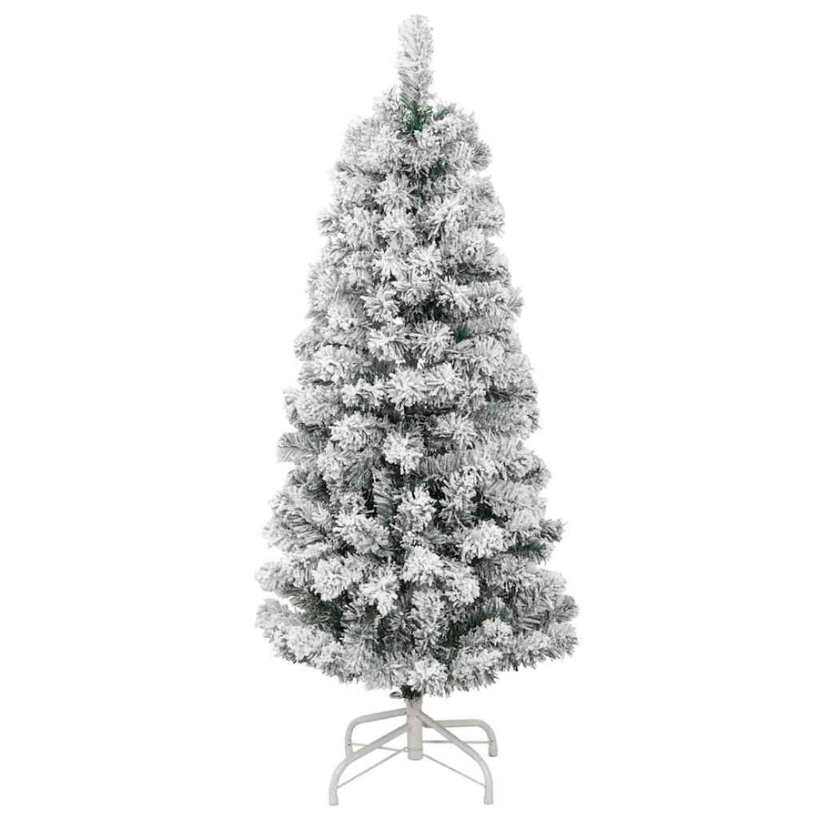Kunstmatige Inklapbare Kerstboom Groen en wit 120 cm PVC