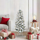 Artificial Collapsible Christmas Tree Green and White 120 cm