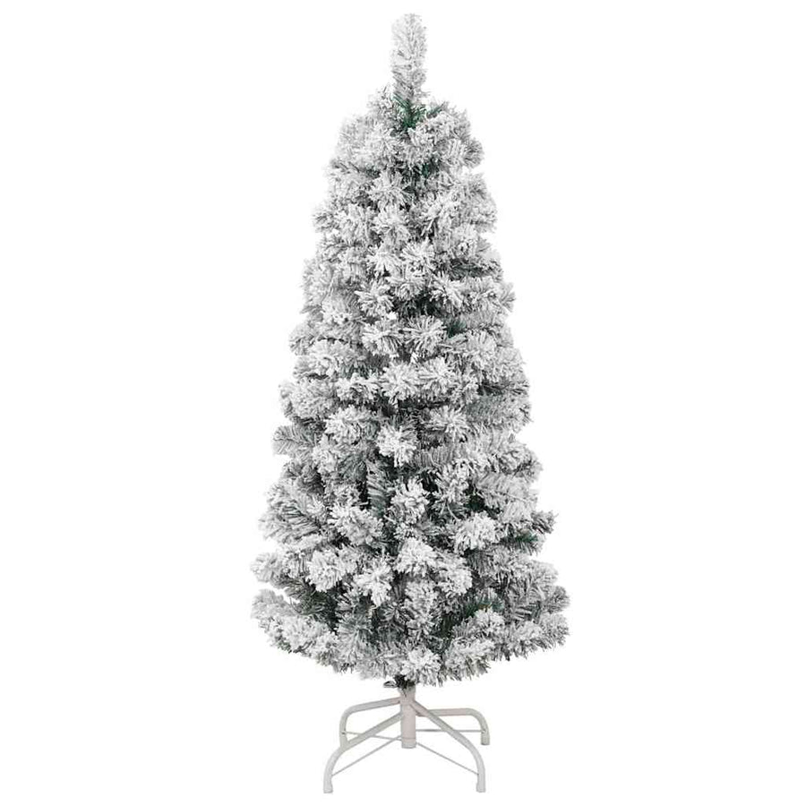 Kunstmatige Inklapbare Kerstboom Groen en wit 120 cm PVC