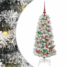 Kunstmatige Inklapbare Kerstboom Groen en wit 120 cm PVC