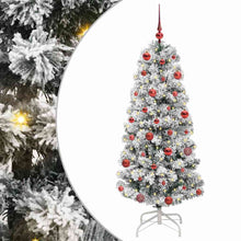 Kunstmatige Inklapbare Kerstboom Groen en wit 150 cm PVC