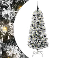 Kunstmatige Inklapbare Kerstboom Groen en wit 150 cm PVC