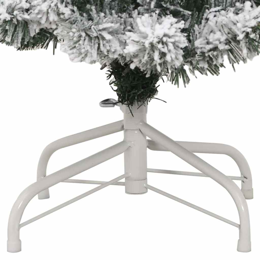 Kunstmatige Inklapbare Kerstboom Groen en wit 150 cm PVC