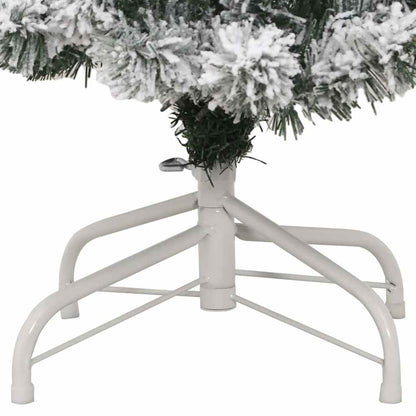 Kunstmatige Inklapbare Kerstboom Groen en wit 150 cm PVC