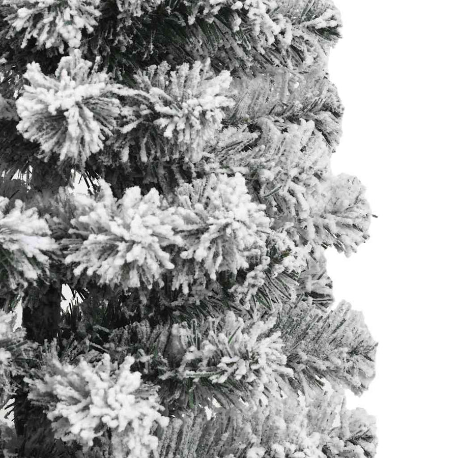 Kunstmatige Inklapbare Kerstboom Groen en wit 150 cm PVC