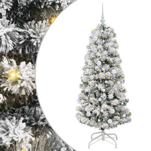 Kunstmatige Inklapbare Kerstboom Groen en wit 150 cm PVC