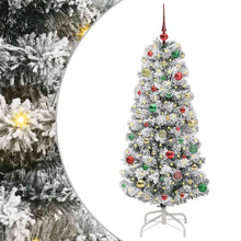 Kunstmatige Inklapbare Kerstboom Groen en wit 150 cm PVC