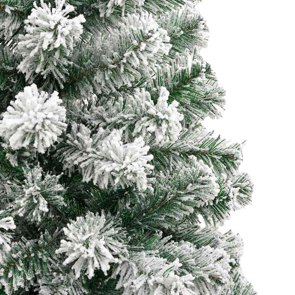 Kunstmatige Inklapbare Kerstboom Groen en wit 180 cm PVC