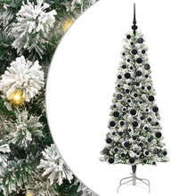 Kunstmatige Inklapbare Kerstboom Groen en wit 180 cm PVC