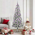 Artificial Collapsible Christmas Tree Green and White 180 cm