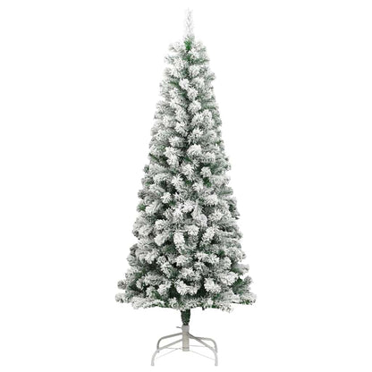 Kunstmatige Inklapbare Kerstboom Groen en wit 180 cm PVC