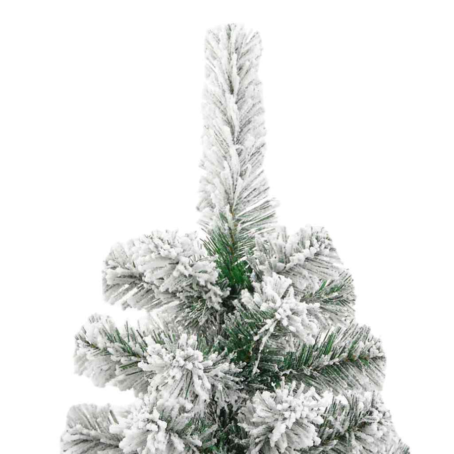 Kunstmatige Inklapbare Kerstboom Groen en wit 240 cm PVC