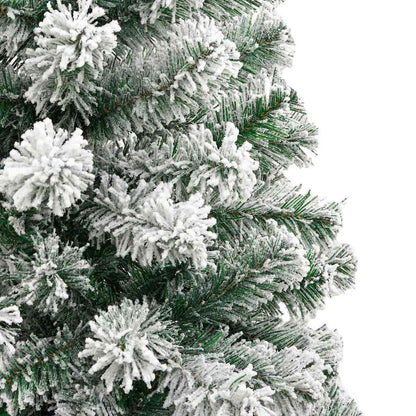 Kunstmatige Inklapbare Kerstboom Groen en wit 240 cm PVC