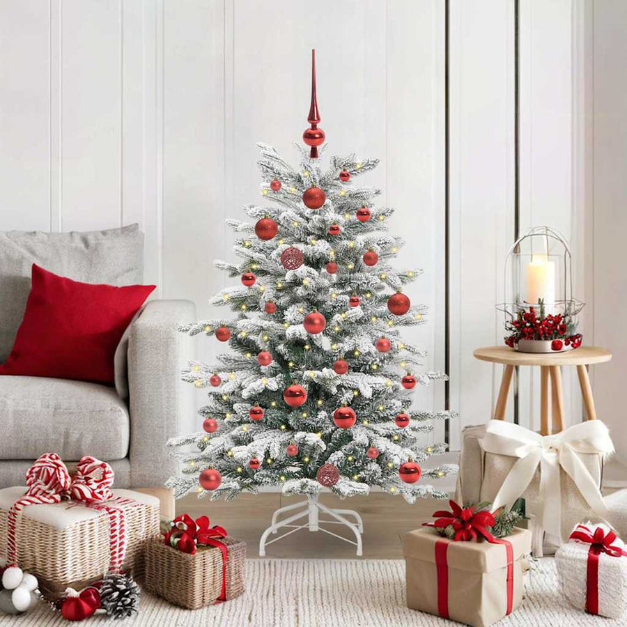 Kunstmatige Inklapbare Kerstboom Wit Pe En Pvc 120 cm