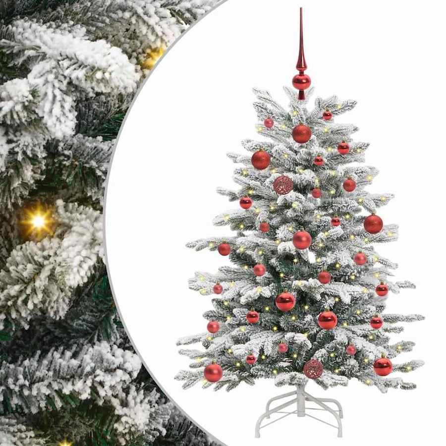 Kunstmatige Inklapbare Kerstboom Wit Pe En Pvc 120 cm