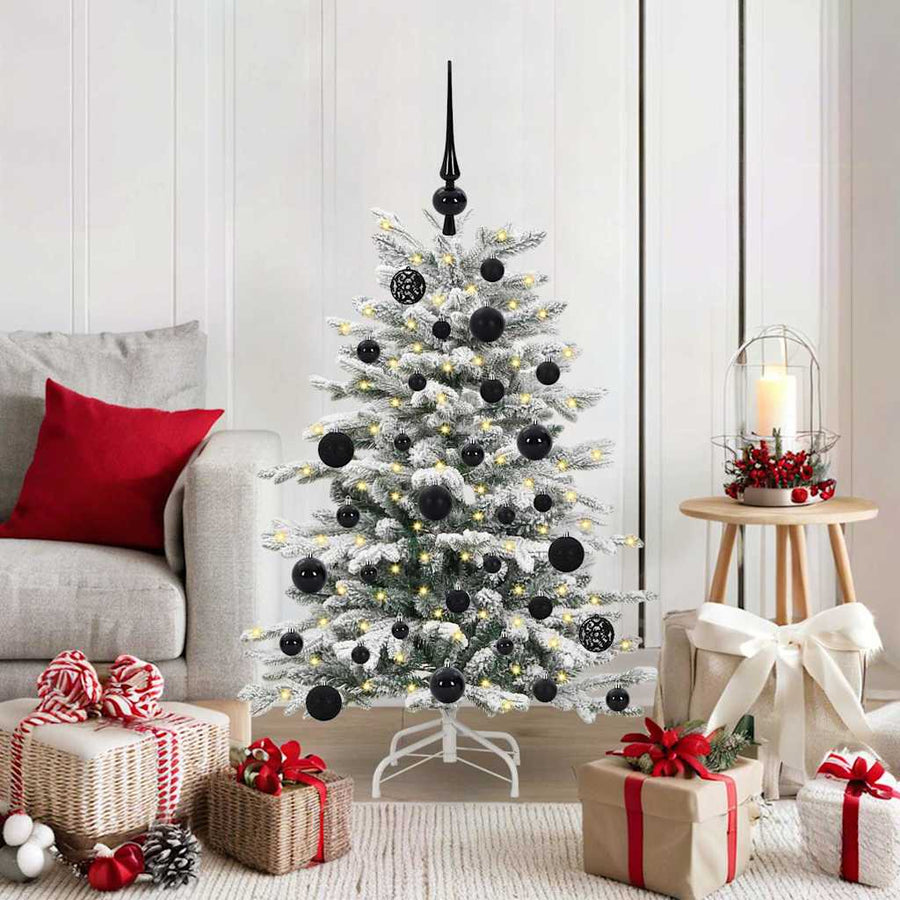 Kunstmatige Inklapbare Kerstboom Wit 120 cm PE en PVC