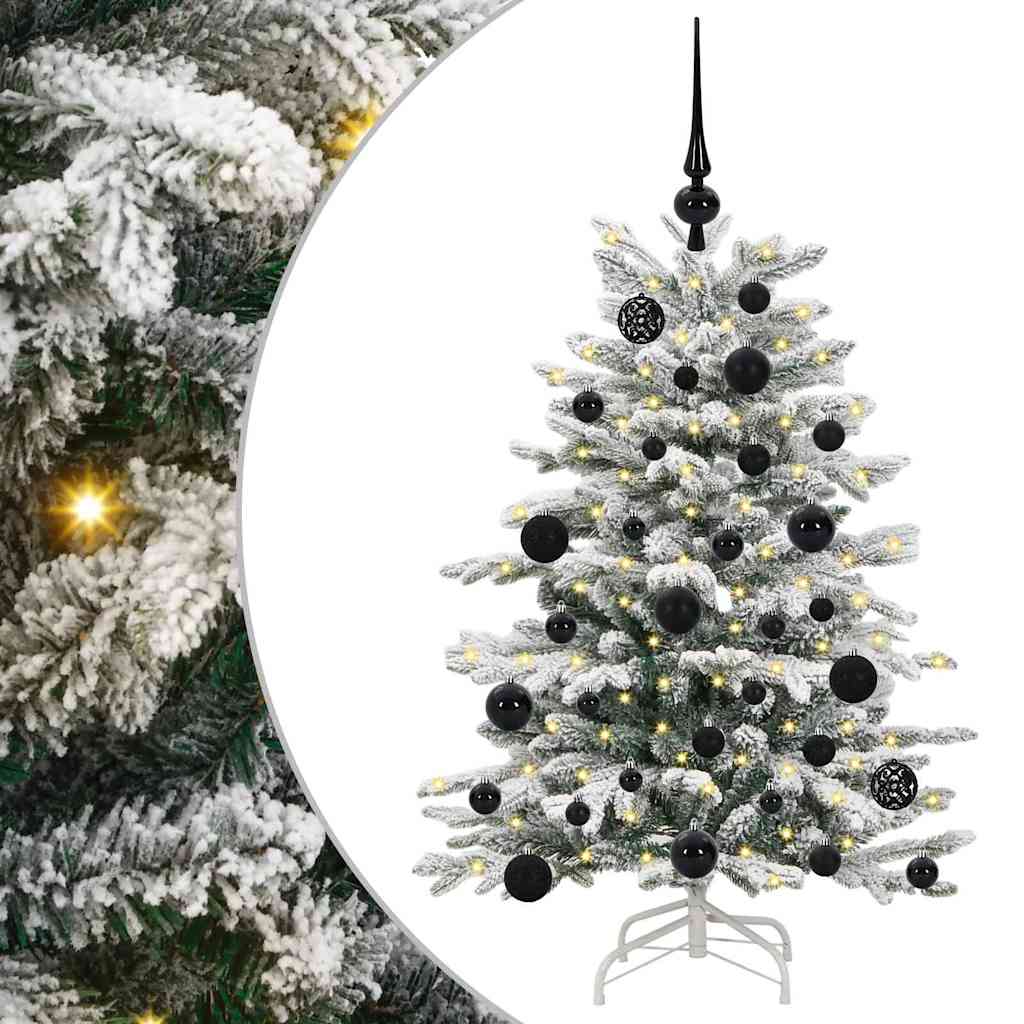 Kunstmatige Inklapbare Kerstboom Wit 120 cm PE en PVC