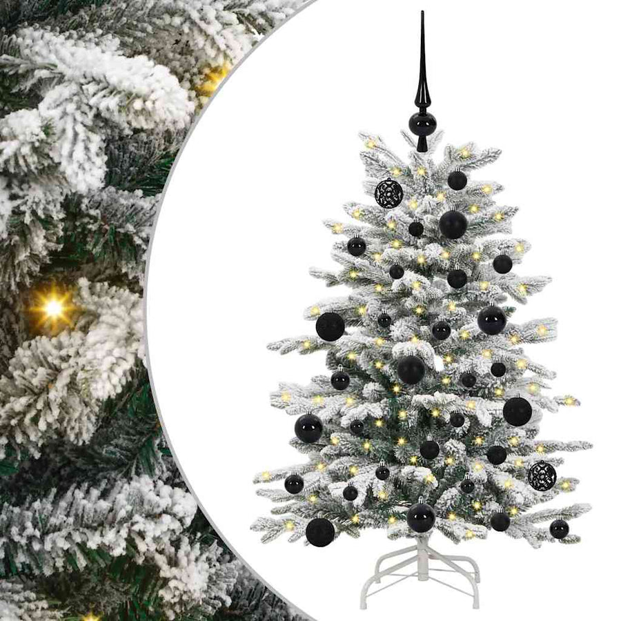 Kunstmatige Inklapbare Kerstboom Wit 120 cm PE en PVC