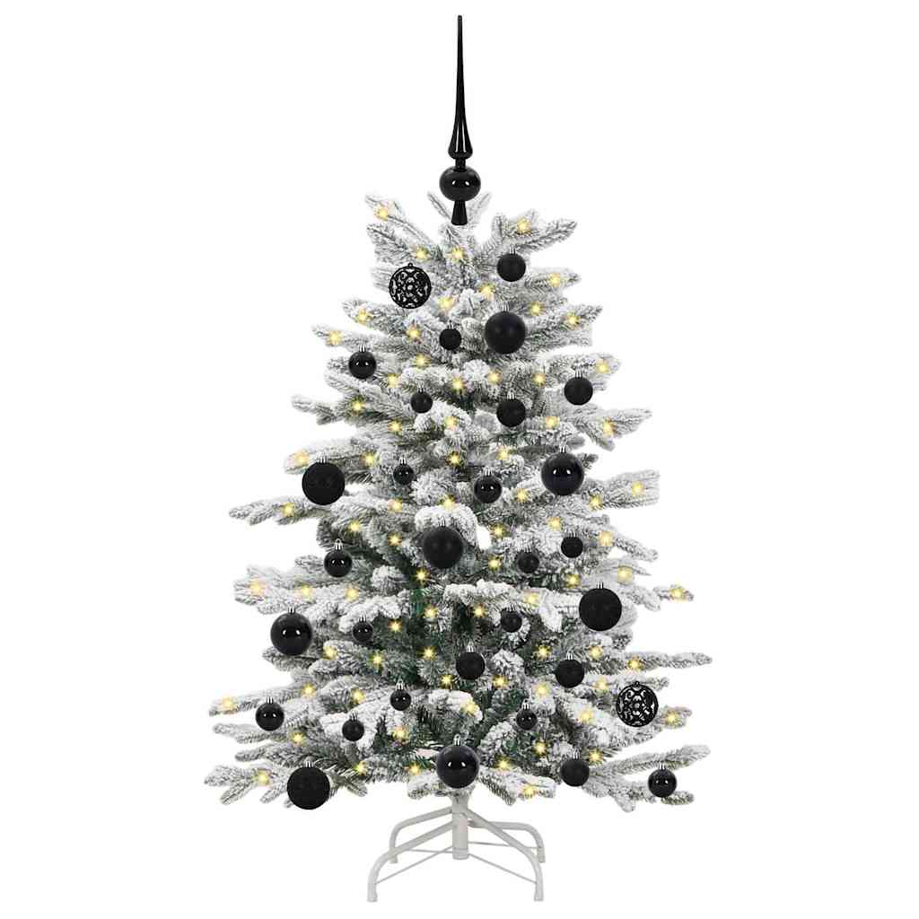 Kunstmatige Inklapbare Kerstboom Wit 120 cm PE en PVC