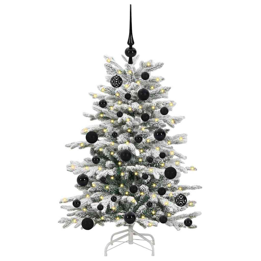 Kunstmatige Inklapbare Kerstboom Wit 120 cm PE en PVC