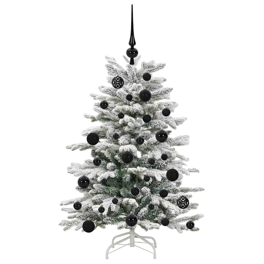 Kunstmatige Inklapbare Kerstboom Wit 120 cm PE en PVC