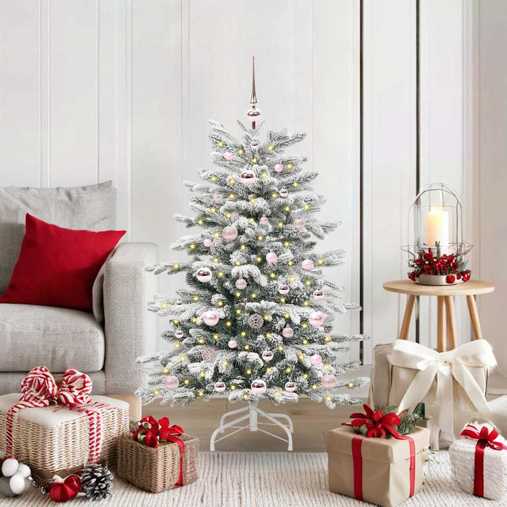 Kunstmatige Inklapbare Kerstboom Wit Pe En Pvc 120 cm