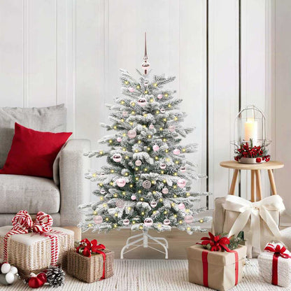Kunstmatige Inklapbare Kerstboom Wit Pe En Pvc 120 cm