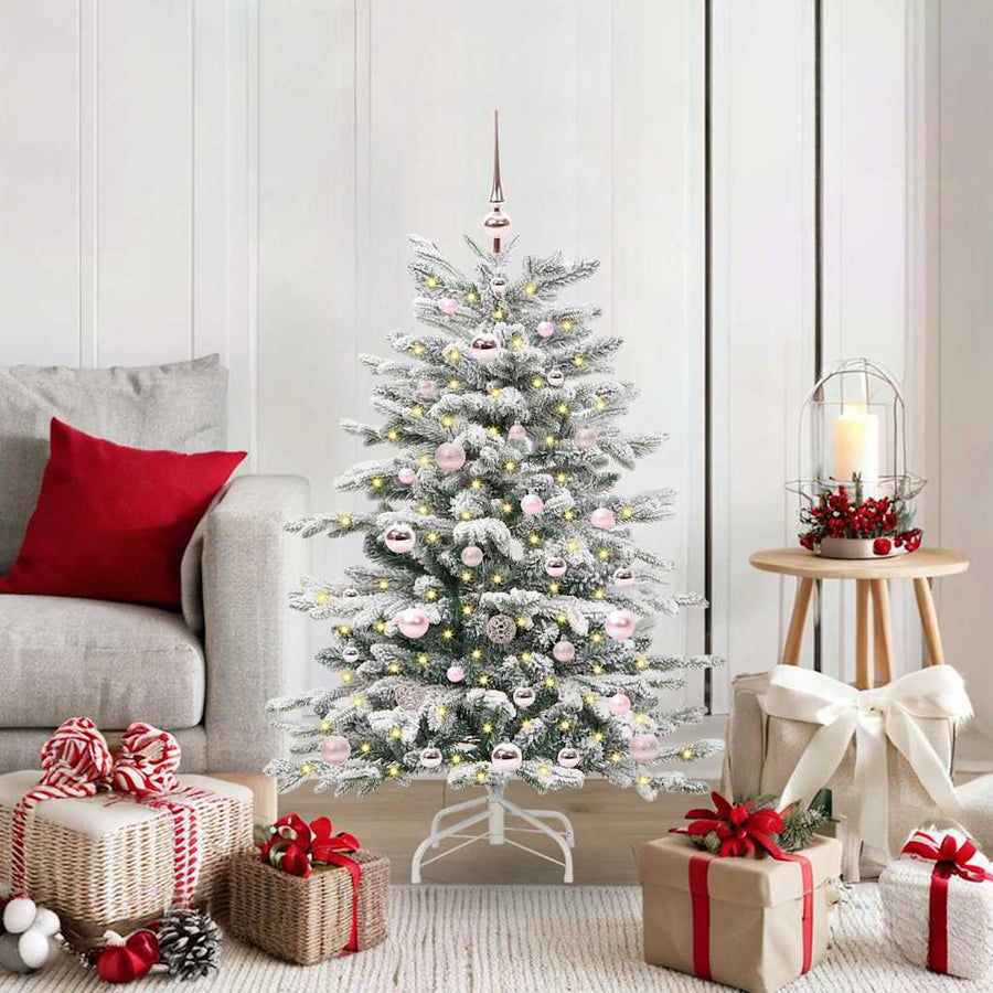 Kunstmatige Inklapbare Kerstboom Wit Pe En Pvc 120 cm