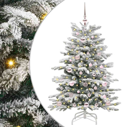 Kunstmatige Inklapbare Kerstboom Wit Pe En Pvc 120 cm
