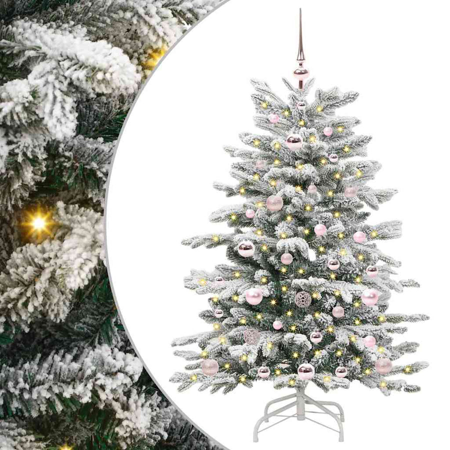 Kunstmatige Inklapbare Kerstboom Wit Pe En Pvc 120 cm
