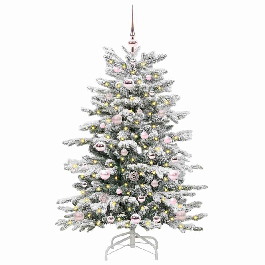 Kunstmatige Inklapbare Kerstboom Wit Pe En Pvc 120 cm