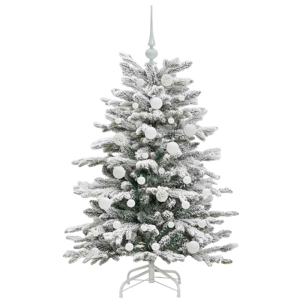 Kunstmatige Inklapbare Kerstboom Wit 120 cm PE en PVC