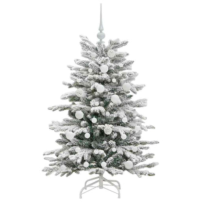 Kunstmatige Inklapbare Kerstboom Wit 120 cm PE en PVC