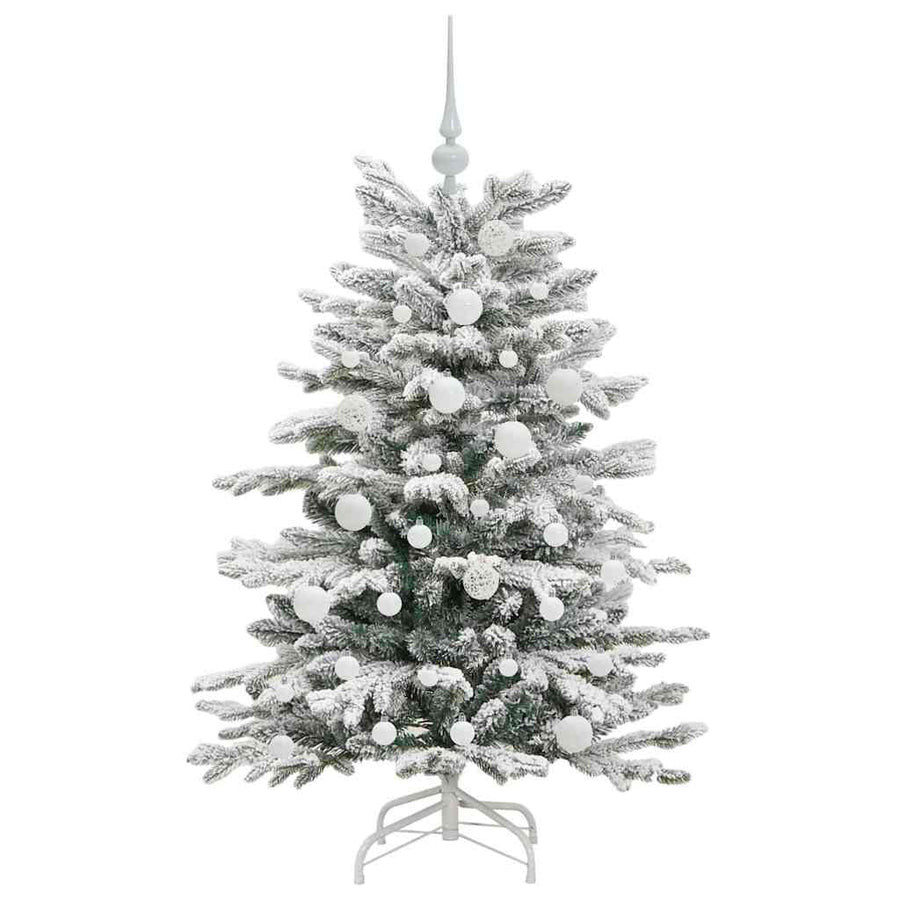 Kunstmatige Inklapbare Kerstboom Wit 120 cm PE en PVC