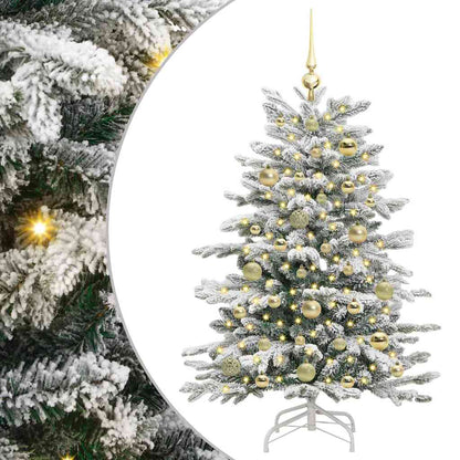 Kunstmatige Inklapbare Kerstboom Wit 120 cm PE en PVC