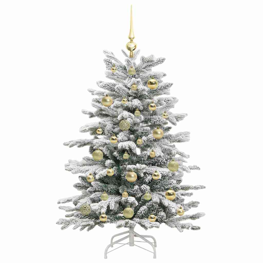 Kunstmatige Inklapbare Kerstboom Wit 120 cm PE en PVC