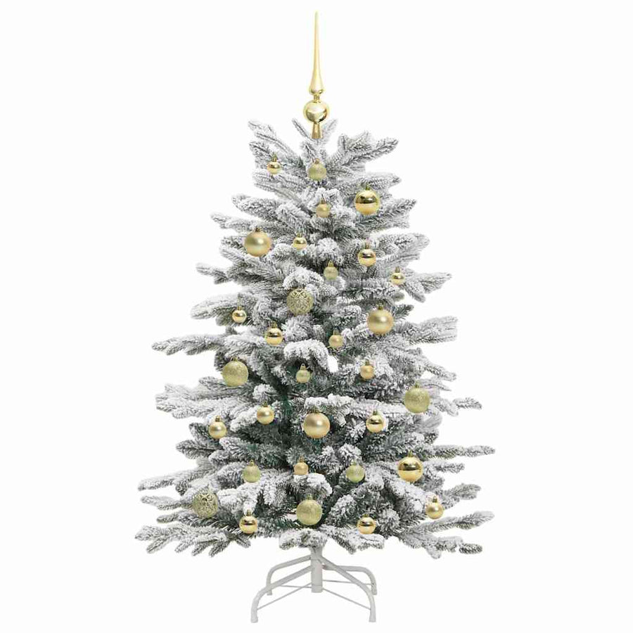 Kunstmatige Inklapbare Kerstboom Wit 120 cm PE en PVC