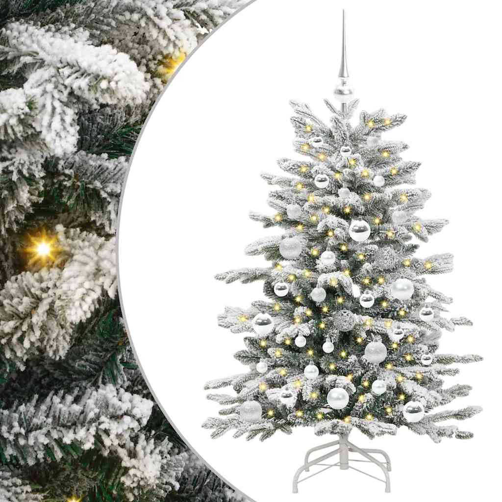 Kunstmatige Inklapbare Kerstboom Wit Pe En Pvc 120 cm