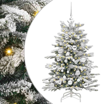 Kunstmatige Inklapbare Kerstboom Wit Pe En Pvc 120 cm