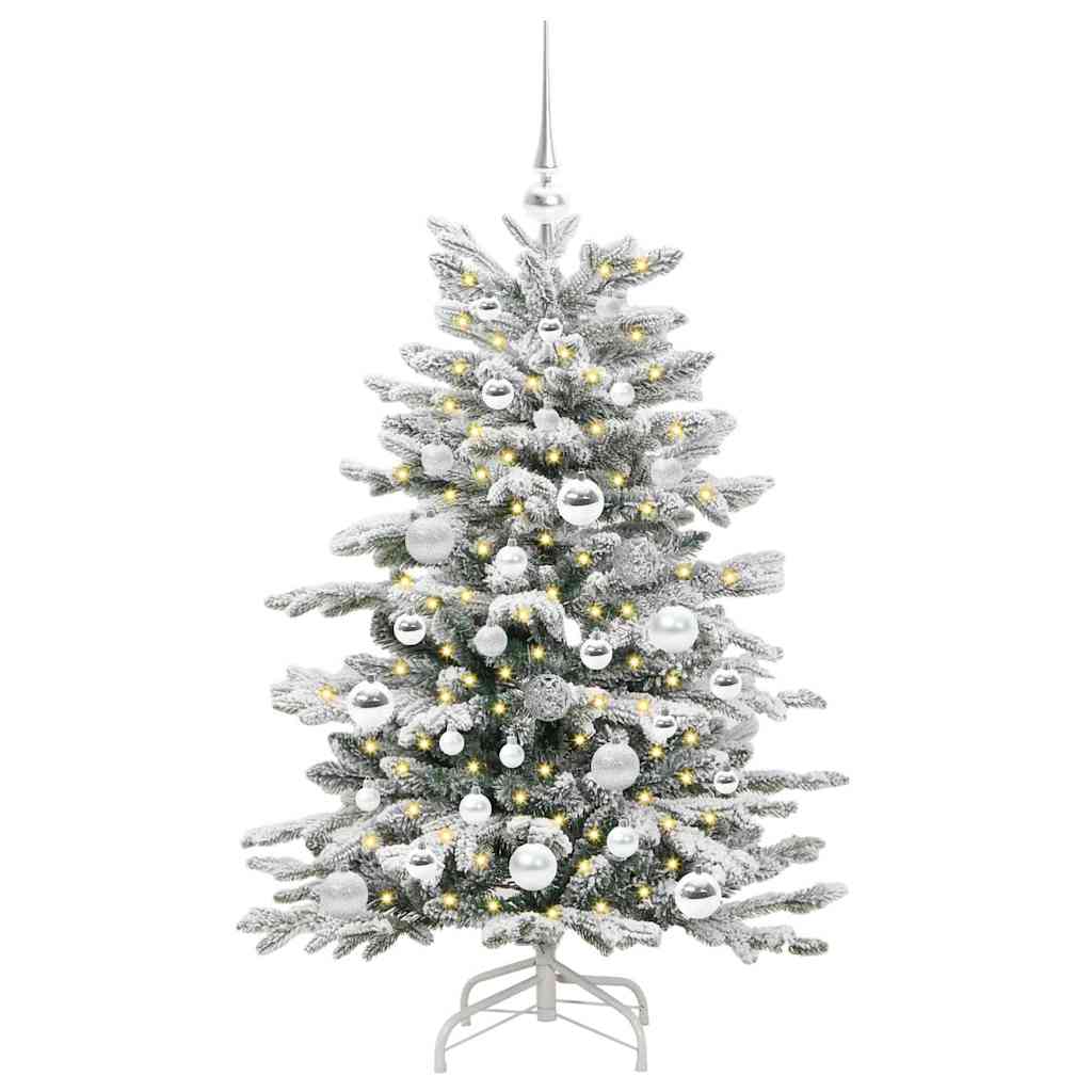 Kunstmatige Inklapbare Kerstboom Wit Pe En Pvc 120 cm