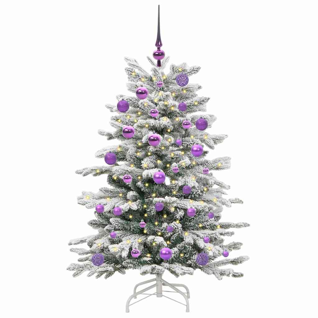 Kunstmatige Inklapbare Kerstboom Wit 120 cm PE en PVC
