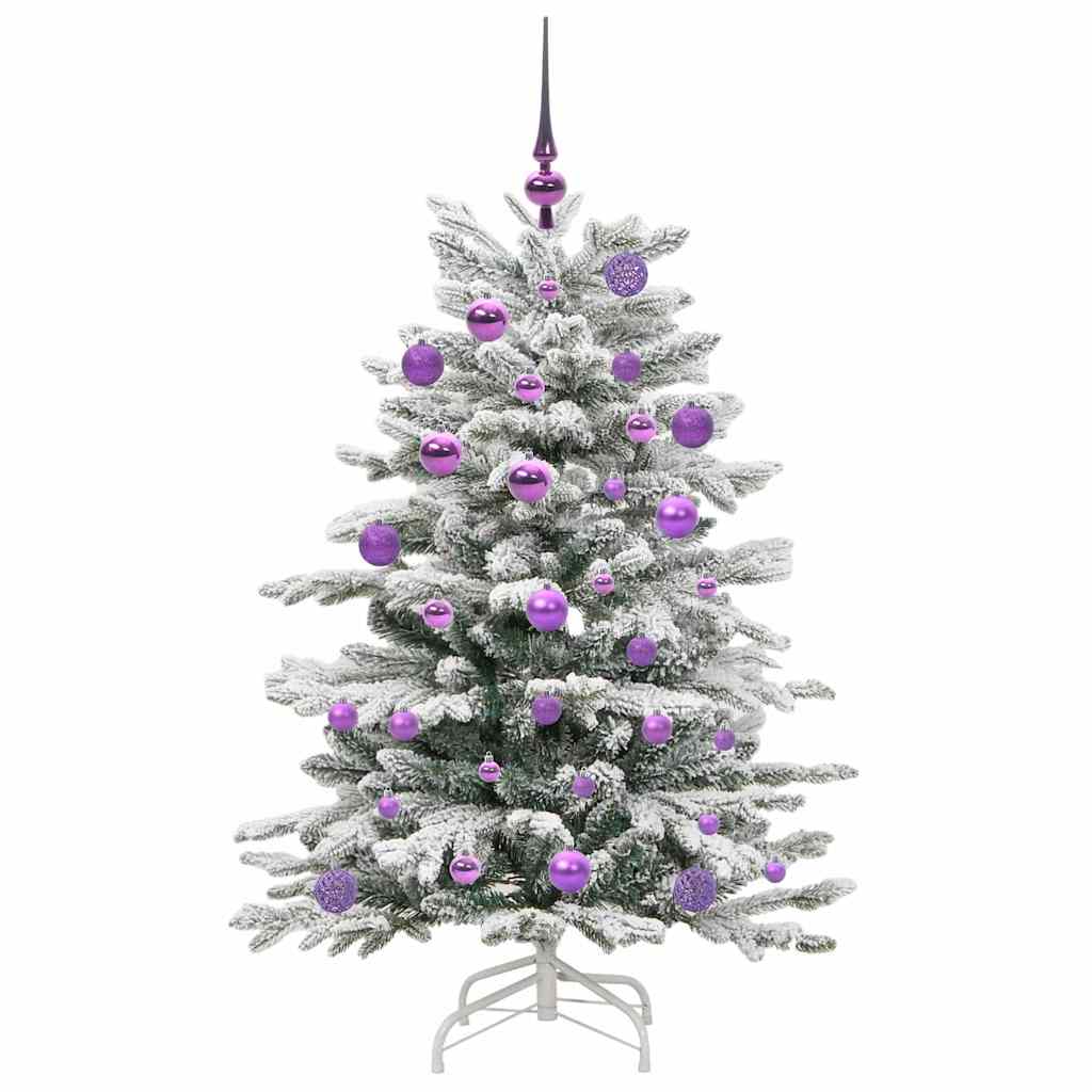 Kunstmatige Inklapbare Kerstboom Wit 120 cm PE en PVC