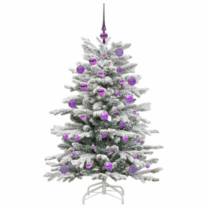 Kunstmatige Inklapbare Kerstboom Wit 120 cm PE en PVC