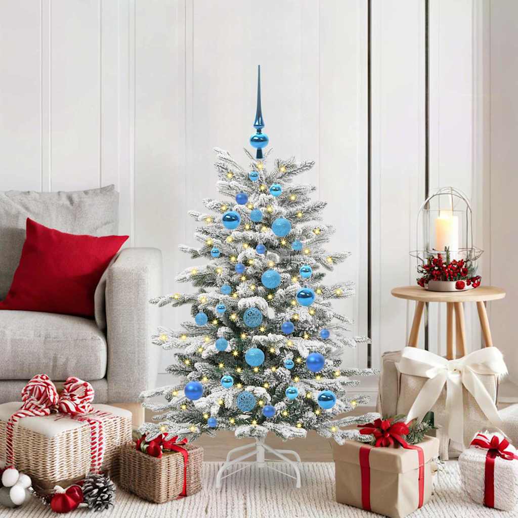Kunstmatige Inklapbare Kerstboom Wit 120 cm PE en PVC