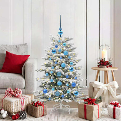Kunstmatige Inklapbare Kerstboom Wit 120 cm PE en PVC