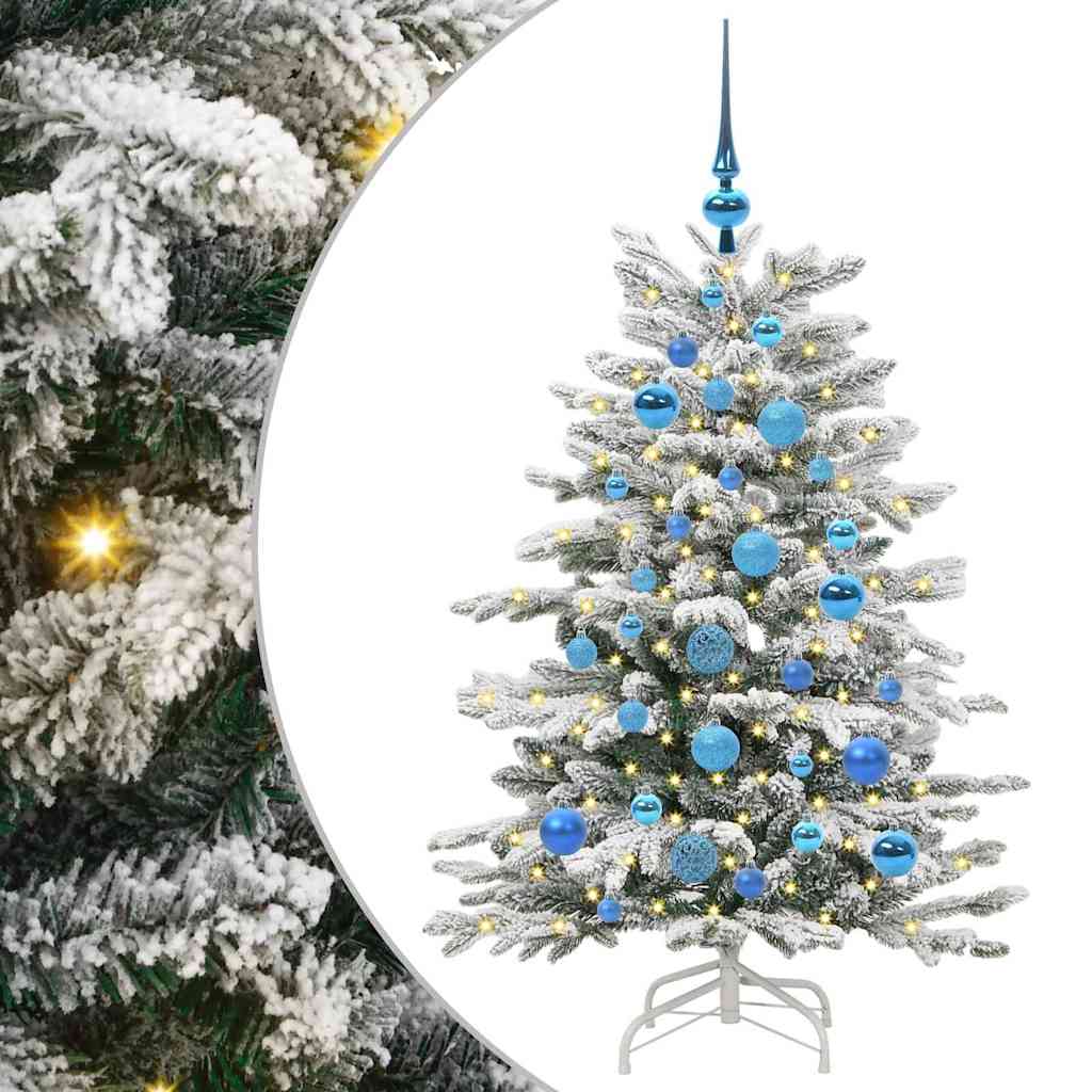 Kunstmatige Inklapbare Kerstboom Wit 120 cm PE en PVC