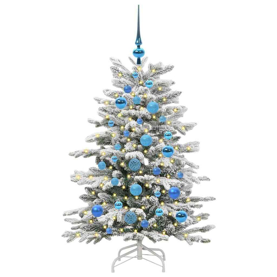 Kunstmatige Inklapbare Kerstboom Wit 120 cm PE en PVC