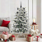Kerstboom kunst 150 cm wit PE PVC inklapbaar