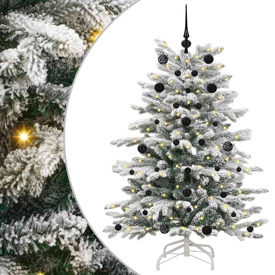 Kunstmatige Inklapbare Kerstboom Wit 150 cm PE en PVC